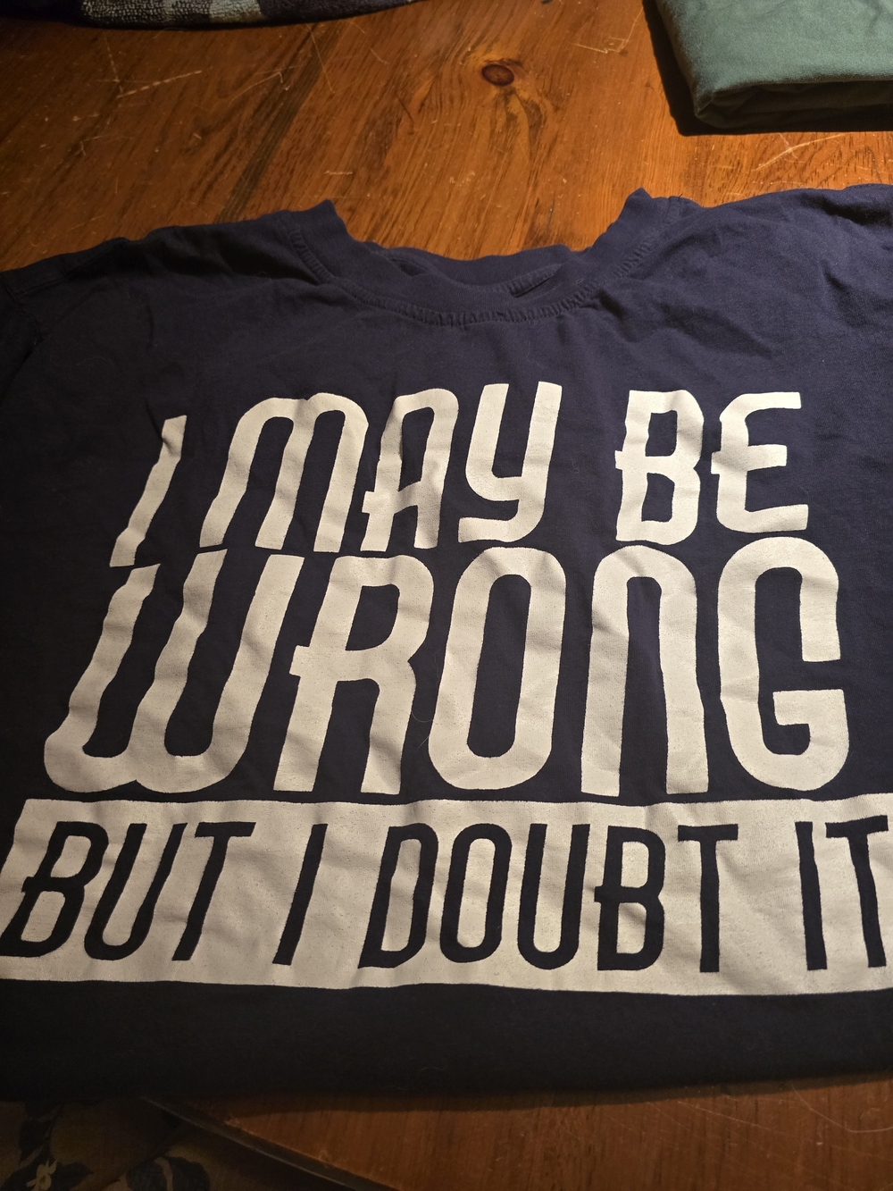 Graphic Crew Neck T‑Shirt - Navy